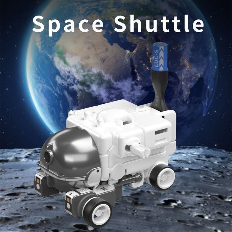 6-in-1 Solar System Space Fleet, Solar-Powered Toy - Play4Kids.eu