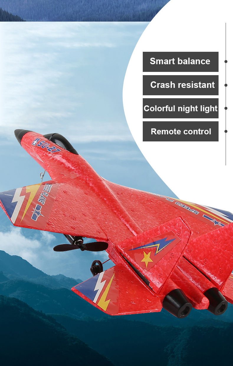 SU-27 remote-controlled plane, stunt plane - Play4Kids.eu