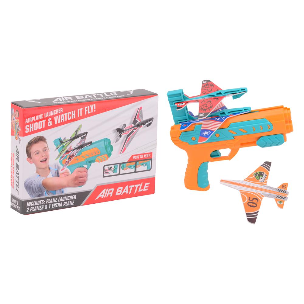 Foam Airplane Launcher Set with 3 Planes