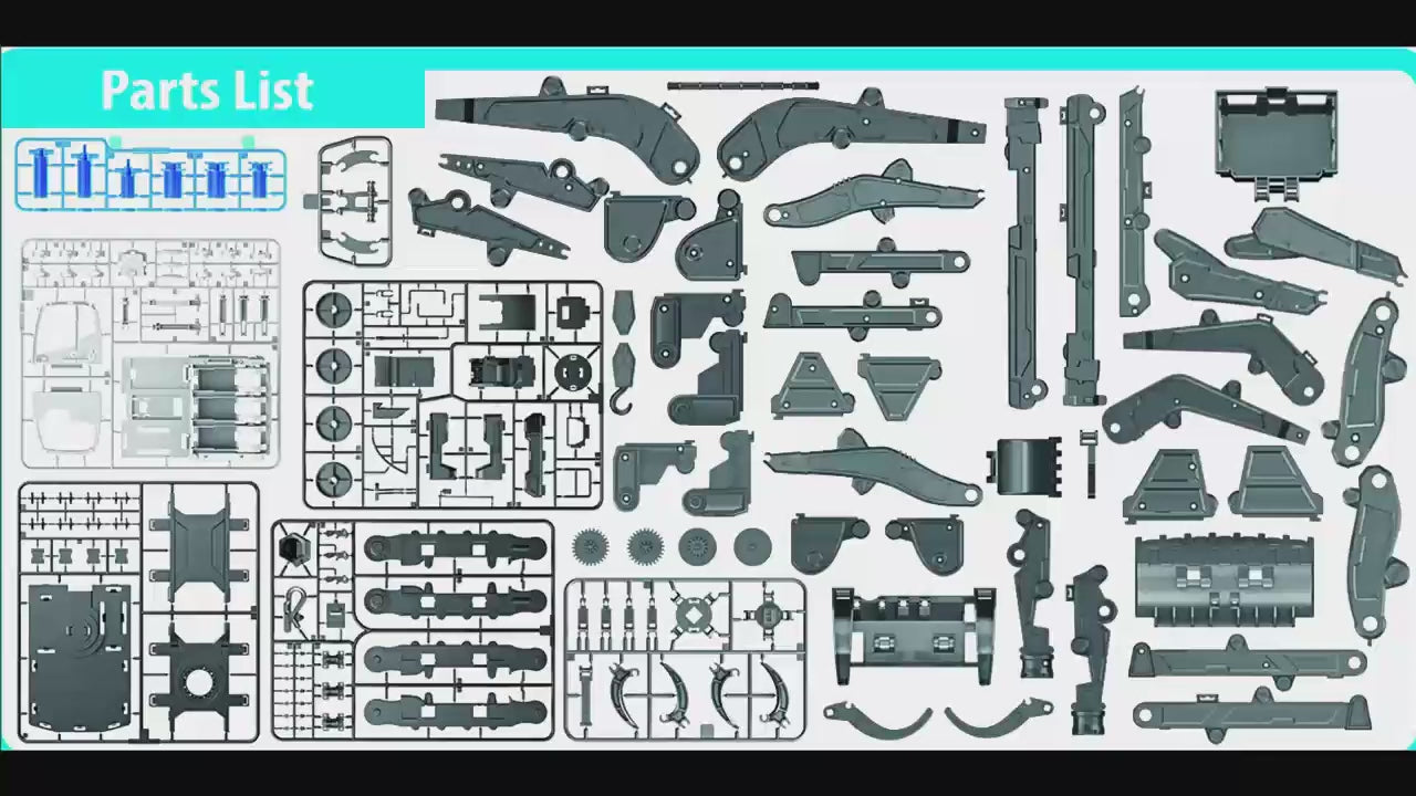 STEM Byggeri Hydrauliske Entreprenørkøretøjer Legetøj